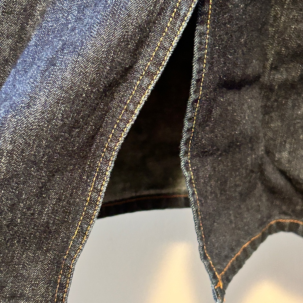 J. Crew Blue Denim Stapless Dress - Picture 6 of 6